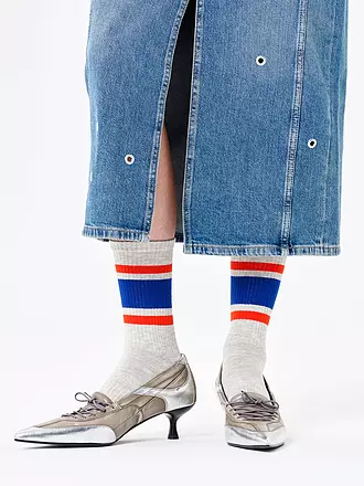 HAPPY SOCKS | Damen Socken SIMPLE STRIPE 36-40 grey | 